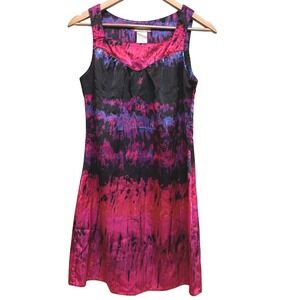 Baby Phat Dress Tie Dye Sleeveless Party Cocktail Dress S‎ Y2K Logo